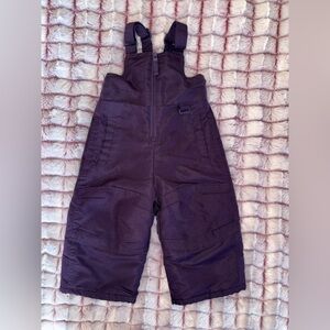 Toddler 12 Months Circo Purple Snow Bib Overalls Exc Condition